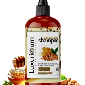 LUXURIOUM Almond with honey shampoo anti-dandruff hairfall dailycare damage repair (300 ml)